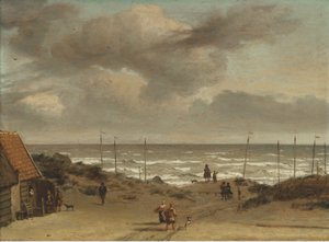 View from the Dunes Out to Sea by Adriaen van de Velde