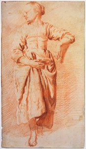 Woman in Peasant Dress