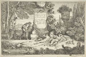 Sleeping Shepherdesses (series title: Landscapes, Series 1)