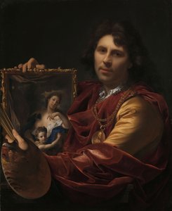 Self-Portrait with the Portrait of His Wife, Margaretha van Rees, and Their Daughter Maria
