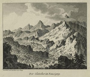 The Glaciers in Faucigny by Adrian Zingg