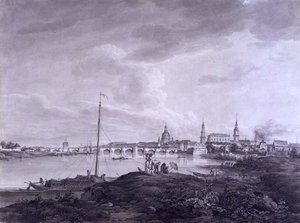 View of Dresden by Adrian Zingg
