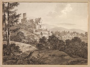 View of the Castle Gnandstein by Adrian Zingg