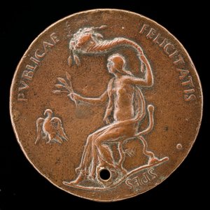 Felicitas Seated, Holding Ears of Corn and Waving Cornucopiae [reverse]