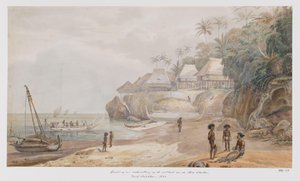 View of a Settlement on the East Coast of Workai, Aru Islands, Southeast Moluccas