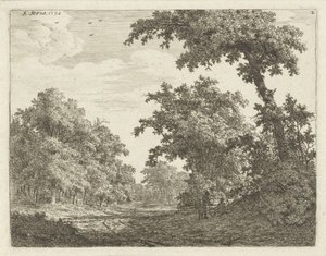 Resting Travelers Along a Road in the Forest by Adrianus Serné