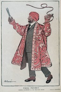 Cartoon by Paul Poiret, French Designer
