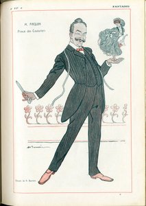 Fantasio: Metiers, Fashion - Tailor Couturier, Paquin, 06/15/1907 (engraving)