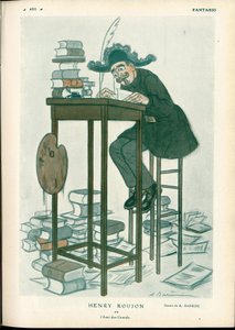 Fantasio, ca. 1912 - Illustration of A Barrere: Fine Arts, Reading Write - Roujon Henry by Adrien Barrere
