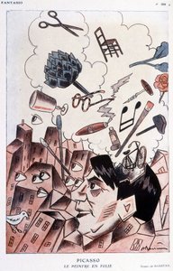 Humorous Drawing on Pablo Picasso