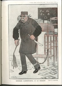 Illustration of A Barrere (1874-1931) in Fantasio, 01/05/16 - Georges Clemenceau, called La Grogne - War of 14-18, Censorship - Clemenceau George