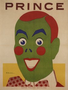 Prince, Poster for Pathe Cinema (1912-1913) by Adrien Barrere