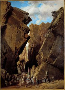 French colonization of Algeria: the passage of the Iron Gate in Algeria on 28/10/1839