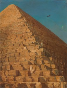 The Great Pyramid, Giza by Adrien Dauzats