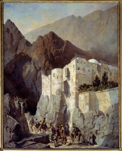 View of the Convent of Saint Catherine at Mount Sinai