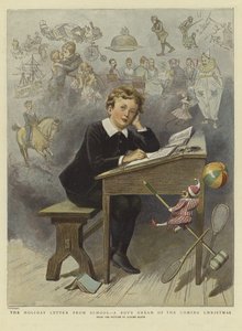The Holiday Letter from School by Adrien Emmanuel (after) Marie
