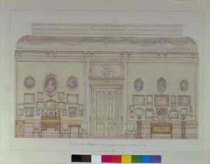 The Salon des Pastels in the apartment of Jacques Doucet by Adrien Karbowsky