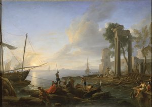 Marina at Sunset by Adrien Manglard