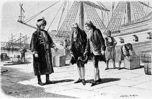 Engraving by Adrien Moreau illustrating 