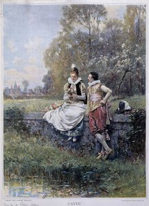 The Confession - by A Moreau, Beginning of the 20th Century