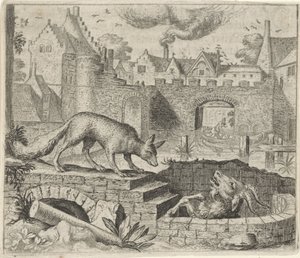 Fable of the Fox and the Goat by Egidius  Sadeler (II)
