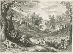 March and April by Egidius  Sadeler (II)