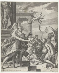 Minerva Accompanies Painting to Her Place Among the Sciences