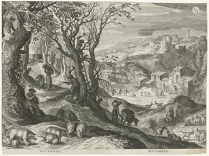 November and December from The Twelve Months in Six Italian Landscapes (series title)