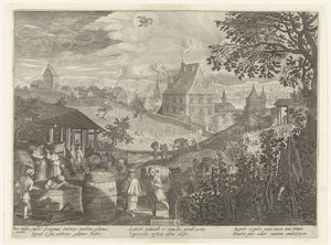 October by Egidius  Sadeler (II)