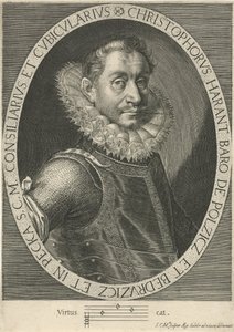 Portrait of the Composer Krystof Harant 1564-1621, ca. 1600 by Aegidius Sadeler or Saedeler