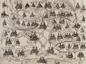 Family Tree of the House of Habsburg by Aegidius Sadeler II