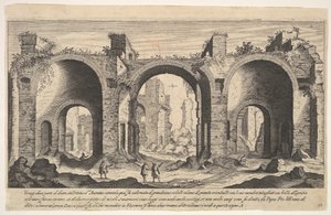 View of the Baths of Caracalla by Aegidius Sadeler II