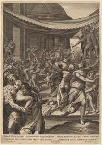 The Rape of the Sabines by Aegidius Sadeler II after Denys Calvaert