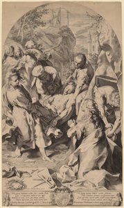 The Entombment by Aegidius Sadeler II after Federico Barocci