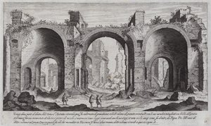 Baths of Caracalla, Rome by Aegidius Sadeler or Saedeler