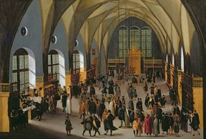 The Prague Stock Exchange by Aegidius Sadeler or Saedeler