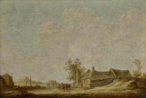 Sunny Dune Landscape with Draw Well by Aelbert Cuyp