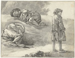 Three Studies of a Little Shepherd by Aelbert Cuyp