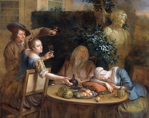 A Drinking Party in the Garden