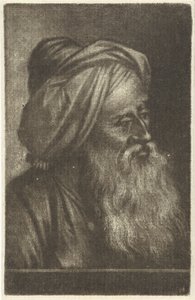Bust of a Man with Turban by Aert Schouman