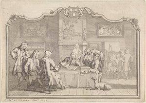 Guild of Saint Luke in Dordrecht by Aert Schouman
