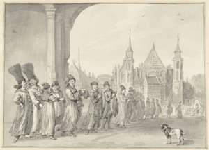 The Embassy of the Tsar of Moscow on the Way to the States General in The Hague, 4 November 1631 by Aert Schouman