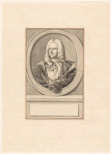 Portrait of Abraham van Hoey, in Oval, to the Left by Aert Schouman