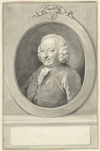 Portrait of Johan Hudde Dedel, in Oval, Facing Left by Aert Schouman