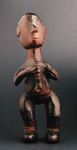 Standing Figure of a European Man Holding a Pipe, South-East Africa, Late 19th Century by African