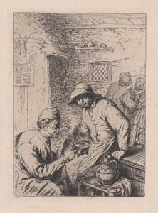 The Smokers (after Ostade) by After Adriaen van Ostade.