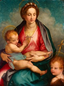 Madonna and Child with St John