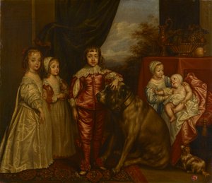 The Five Eldest Children of Charles I by after Anthony van Dyck
