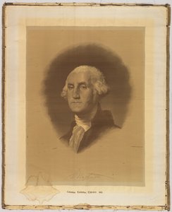 Woven Portrait by After Gilbert Stuart