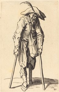Beggar with Wooden Leg by After Jacques Callot